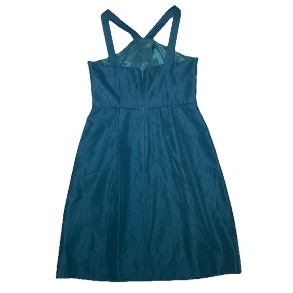 J.Crew Womens Size 8 Teal Green Sleeveless Dress - Picture 3 of 7
